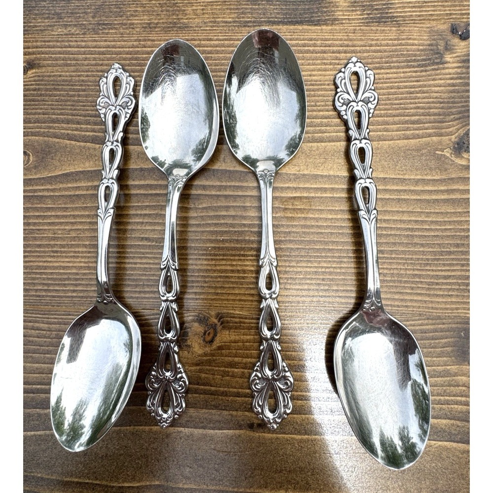 Oneida‎ Chandelier Place/Oval Soup Spoon Set of 4 Stainless Flatware Replacement